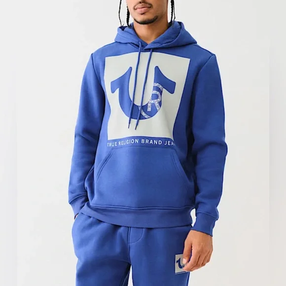 NWT - True Religion Men's Studded Icon Hoodie - Size L - Picture 2 of 13